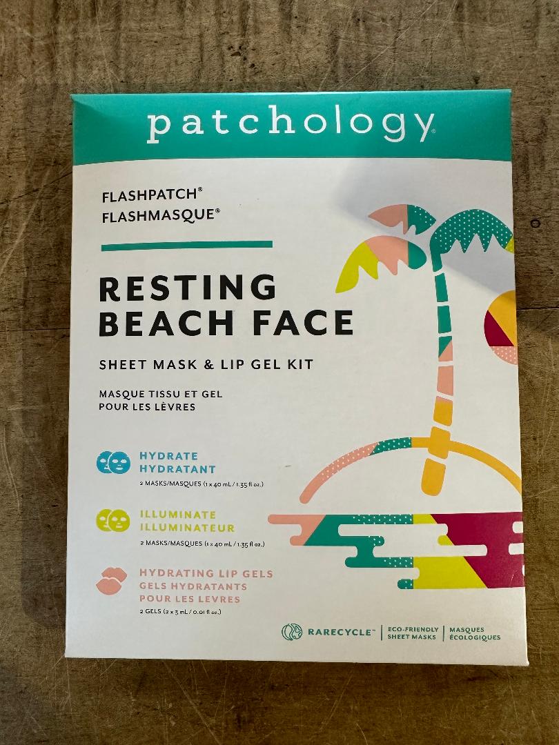 Resting Beach Face Sheet Mask and Lip Gel Kit