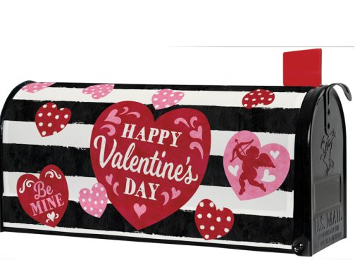 "Valentine Stripe" Mailbox Cover