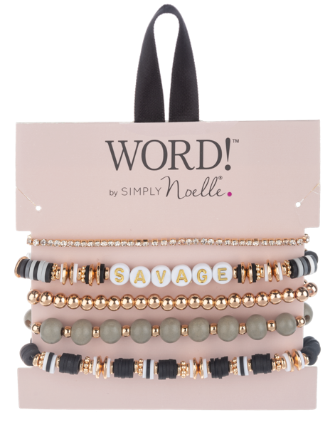 Stacked Sentiment Bracelet