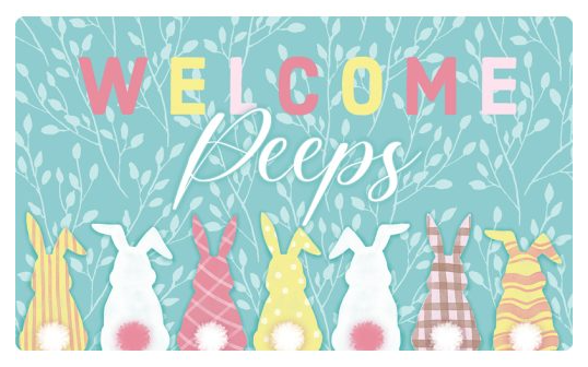 "Welcome Peeps" Mat