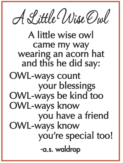 A Wise Little Owl