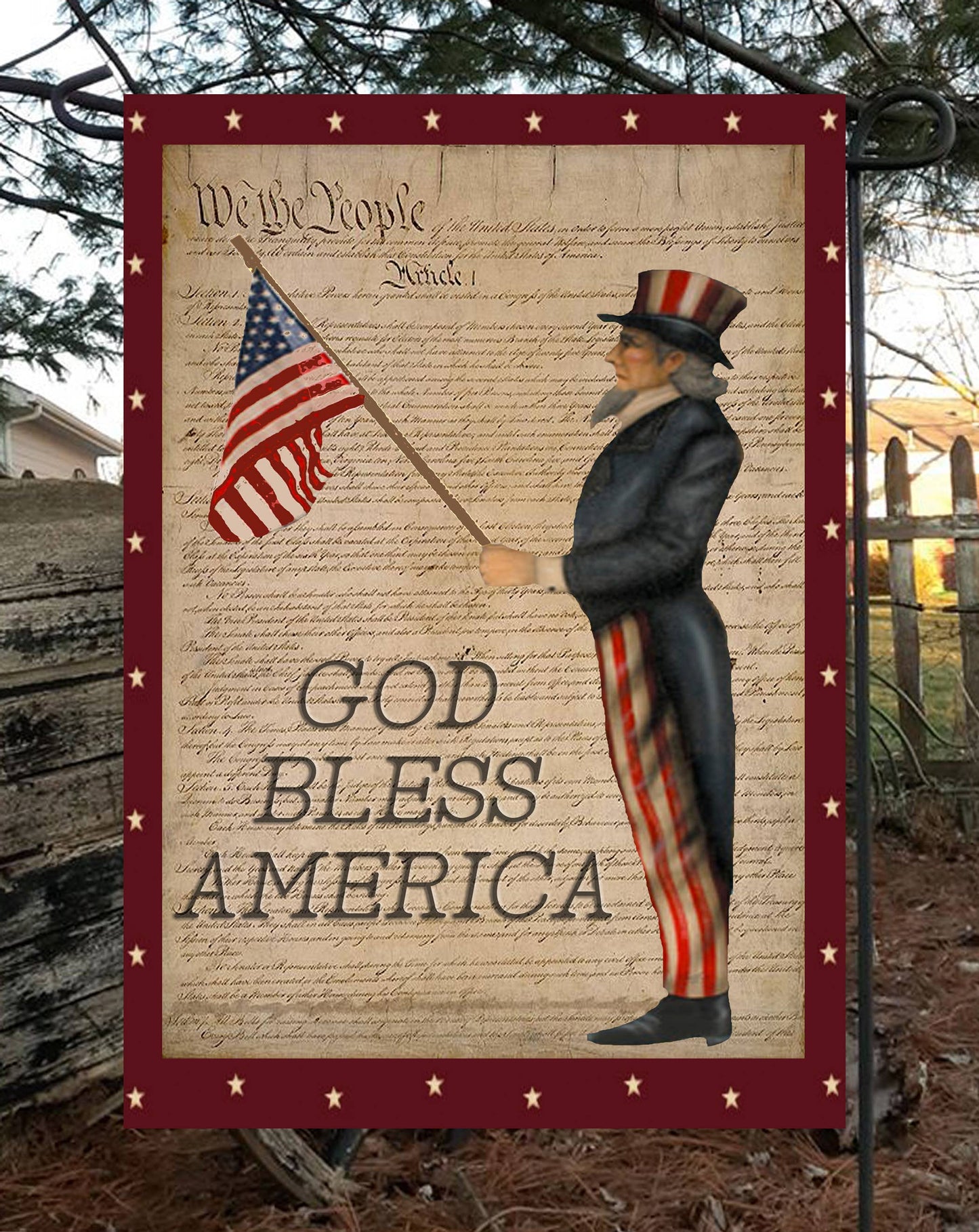 We the People Uncle Sam Garden Flag G1701
