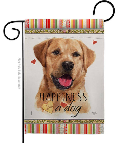 Golden Labrador Retriever Happiness Animals Dog Decor Flag