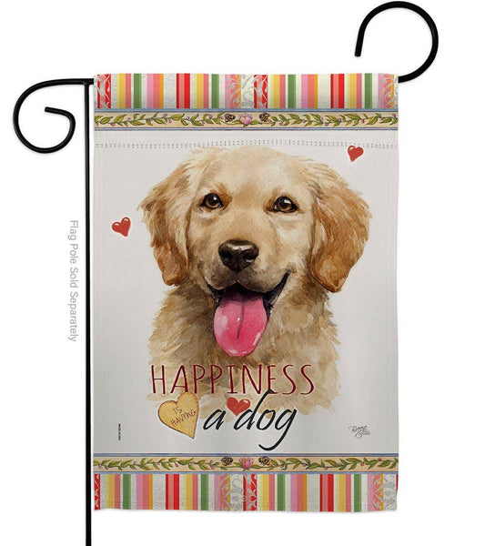 Golden Retriever Happiness Animals Dog Decor Flag