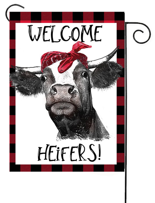 Welcome Heiffers Garden Flag G1567