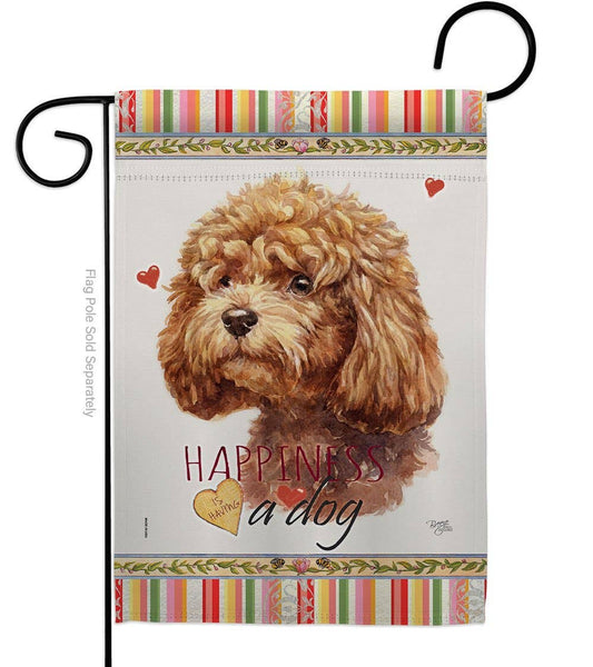 Poodle Happiness Animals Dog Decor Flag