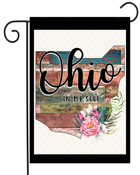 Ohio In My Soul Garden Flag G2372