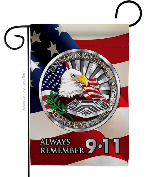 Always Remember Americana Patriot Day Decor Flag