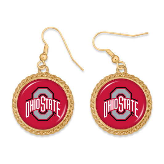 From The Heart - Ohio State Buckeyes Sydney Earrings