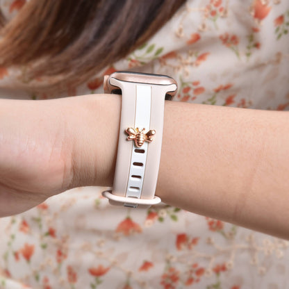 Apple Watch Silicone Band With Bee Charm Stud