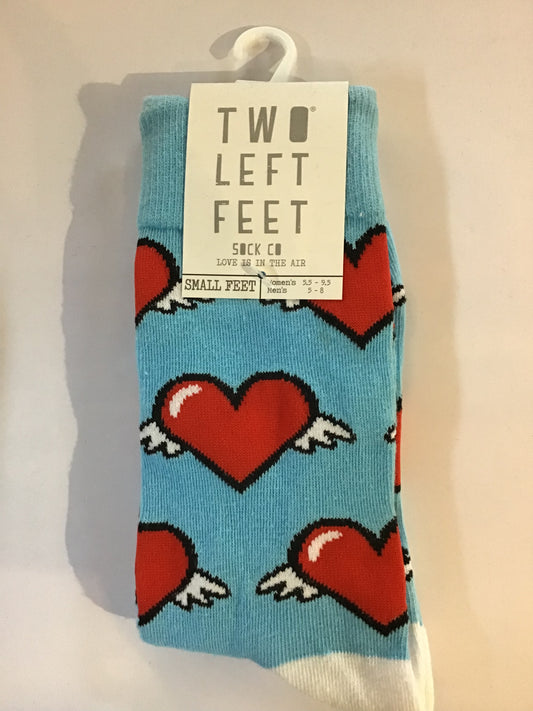 TWO LEFT FEET Love is in the Air Socks