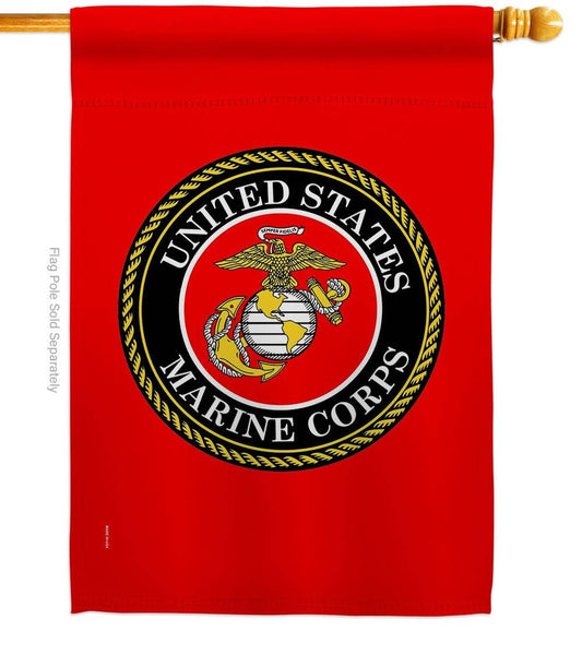 Two Group Flag Co - US Military Marine Corps Armed Forces Military Decor Flag