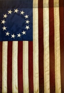 Betsy Ross - Stitched & Embroidered USA Flag
