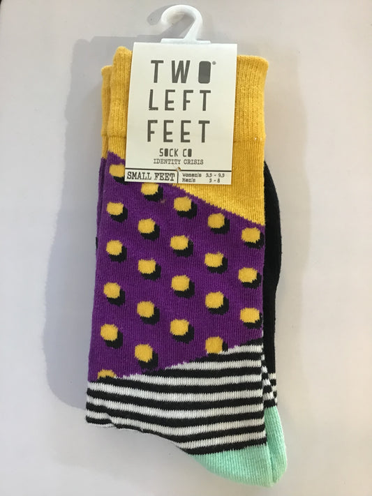 TWO LEFT FEET Identity Crisis Socks