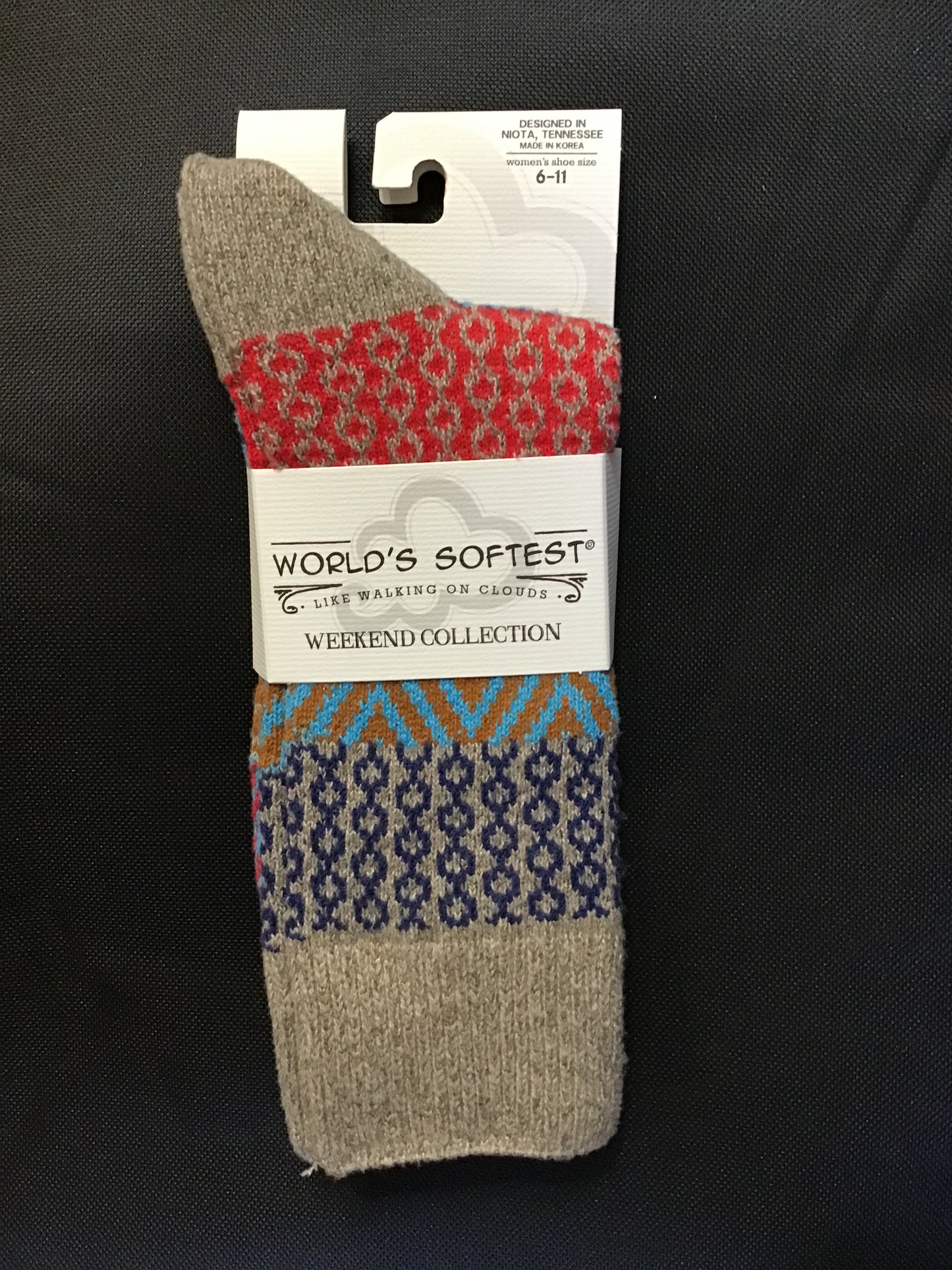 World's Softest Weekend Collection Crew Socks