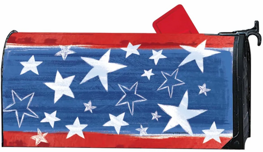 Patriotic Stars OS Mailbox Cover