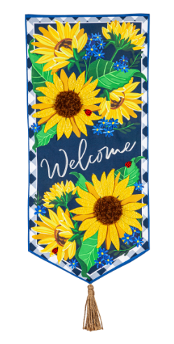 Sunflower Welcome Everlasting Impressions Textile Décor