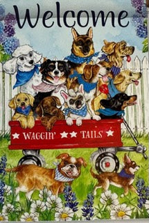 Waggin' Tails Spring Flag