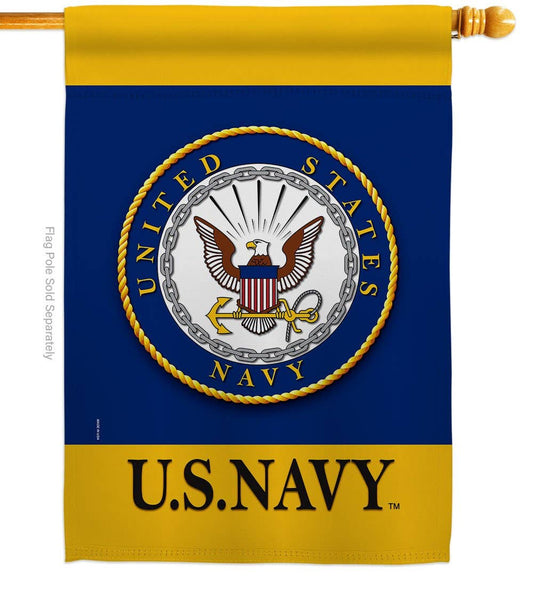 United State Navy Armed Forces Military Decor Flag