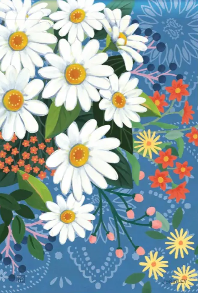 Bandana Daisies Garden Flag