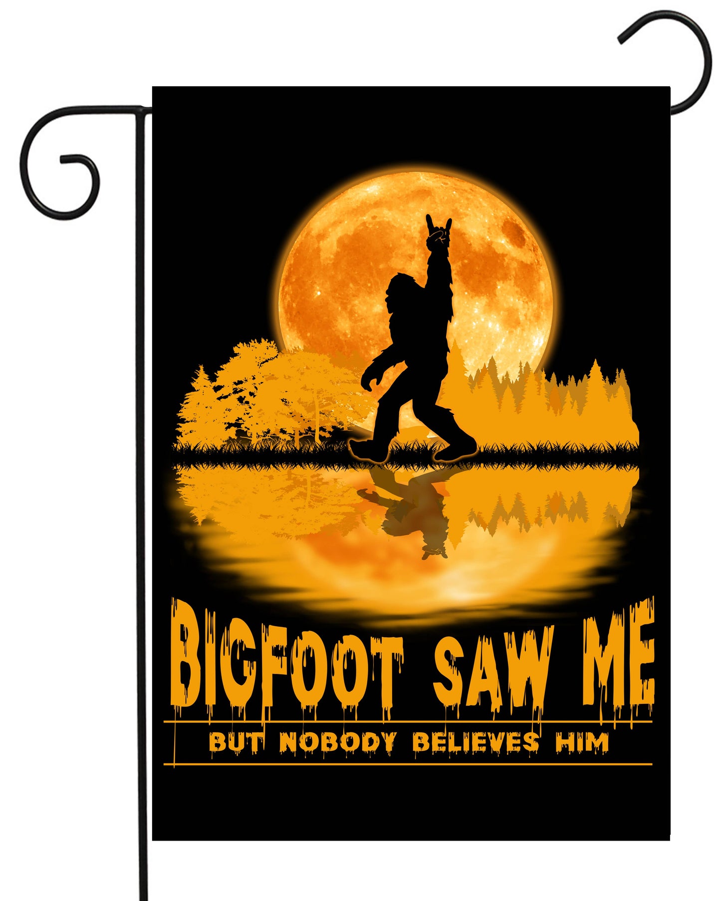 Big Foot Saw Me Garden Flag G2378