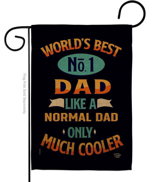 Cooler Dad Family Father Day Decor Flag