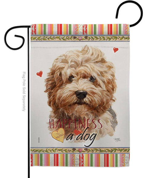 Shaggy Havanese Happiness Animals Dog Decor Flag