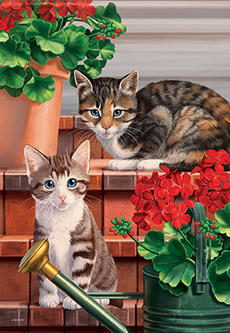 Curious Kittens Dura Soft™ Garden Flag