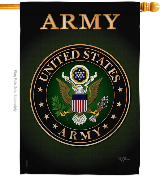 Two Group Flag Co - Army Armed Forces Military Decor Flag