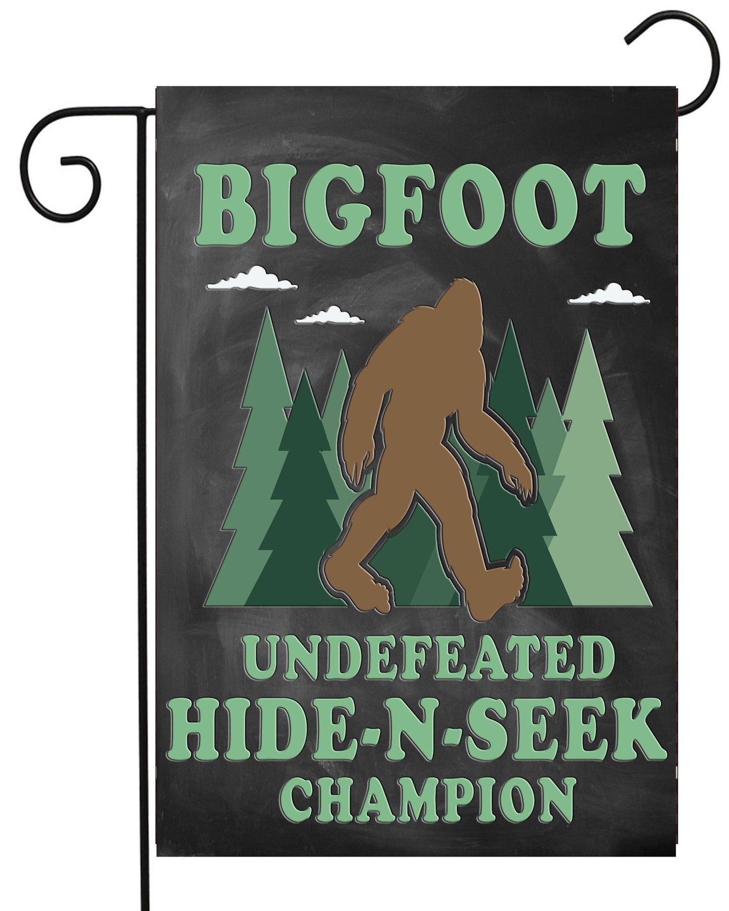 Big Foot Hide and Seek Garden Flag G2380
