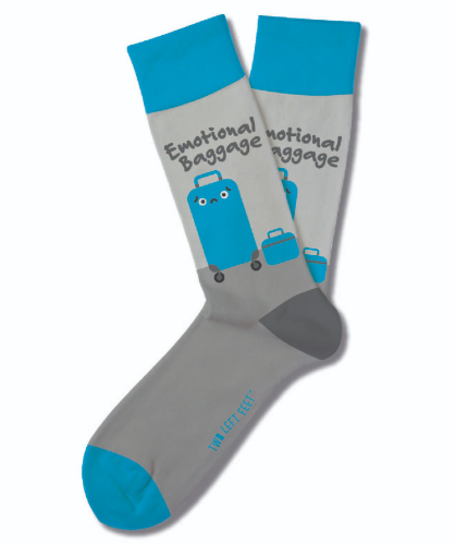 TWO LEFT FEET Emotional Baggage Socks