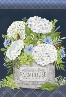 Farmhouse Flowers Garden Flag