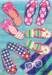 Flip Flop Frenzy Garden Flag