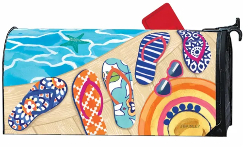 Flip Flop Starfish Mailbox Cover