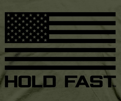 Adult Freedom Flag Hold Fast T-Shirt