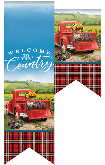 Fresh Flower Truck Door Banner