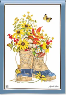 Garden Boots Garden Flag