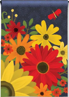 Gerbera Garden Garden Flag