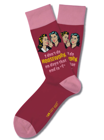 TWO LEFT FEET RETRO REMIX Housework Socks