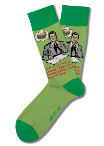 TWO LEFT FEET RETRO REMIX I Look Busy Socks