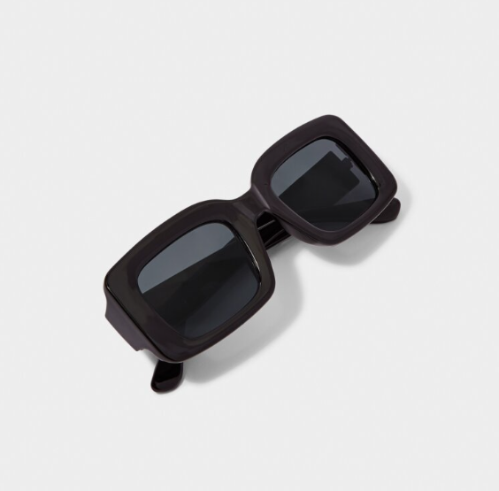 CRETE SUNGLASSES | Black | 1 7/16" x 5 3/4" x 6 1/16"