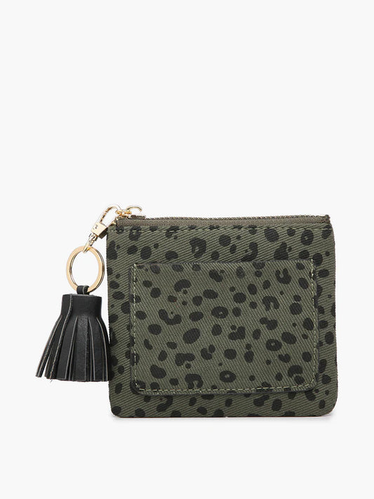 Lena Wallet Cheetah Hunter Green