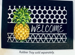 Bold Pineapple Summer Door Mat
