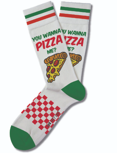 TWO LEFT FEET You Wanna Pizza Me Socks