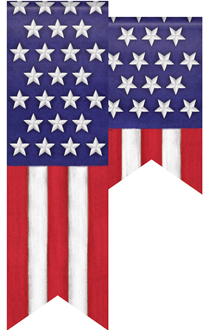 Stars & Stripes Door Banner