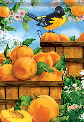 Summer Peaches Dura Soft™ Garden Flag