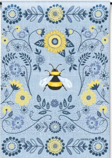 Sunflower Bee Garden Flag