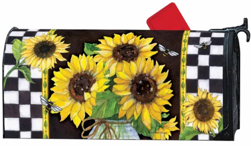 Sunflowers OS Mailbox Cover