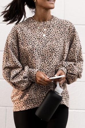 Super Soft Leopard Sweatshirt
