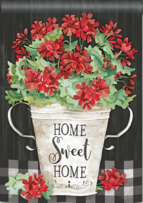 Sweet Home Geraniums Flag